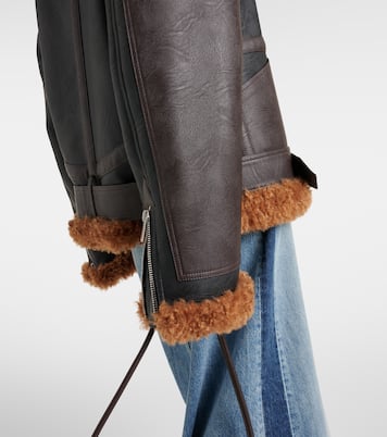 Chaqueta biker con borrego sintético | Stella McCartney