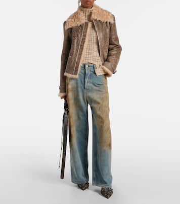 Lederjacke mit Shearling | Acne Studios