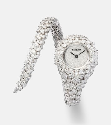 Montre Y-Momento en or blanc 18 ct et diamants | Yeprem