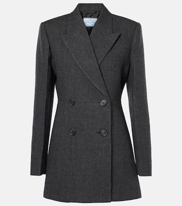 Double-breasted wool blazer | Prada