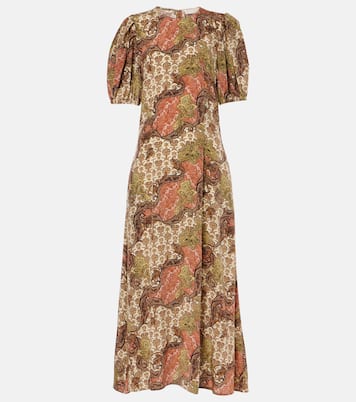 Vestido midi Calais de seda | Ulla Johnson