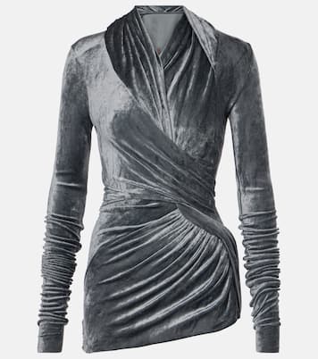 Top Magnetic de terciopelo cruzado | Rick Owens