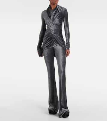 Top Magnetic de terciopelo cruzado | Rick Owens