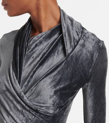 Top Magnetic de terciopelo cruzado | Rick Owens