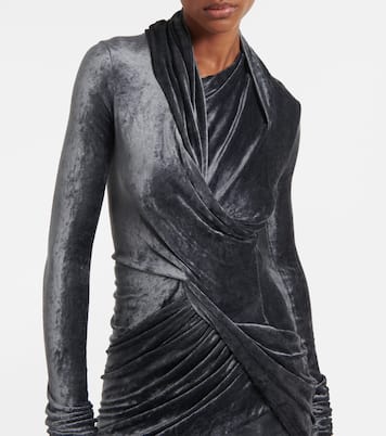 Top Magnetic de terciopelo cruzado | Rick Owens