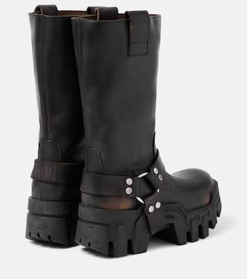 Bikerstiefel Bulldozer Harness aus Leder | Balenciaga