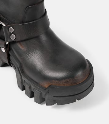 Bikerstiefel Bulldozer Harness aus Leder | Balenciaga