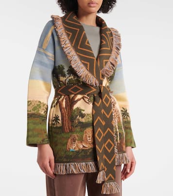 Savannah Sunrise wool-blend cardigan | Alanui