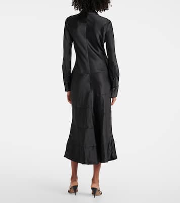 Robe midi White Label Amelie en satin | Proenza Schouler