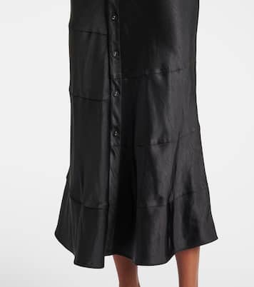 Robe midi White Label Amelie en satin | Proenza Schouler