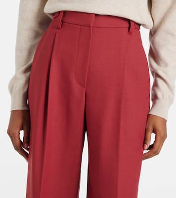 Pantaloni regular in twill di lana vergine | Brunello Cucinelli