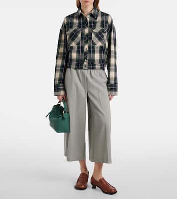 Camicia in cotone a quadri | Loewe