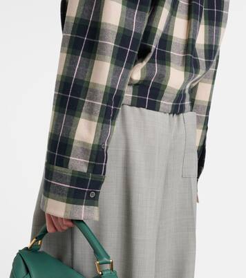 Camicia in cotone a quadri | Loewe