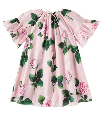 Kleid aus Baumwollpopeline | Dolce&Gabbana Kids
