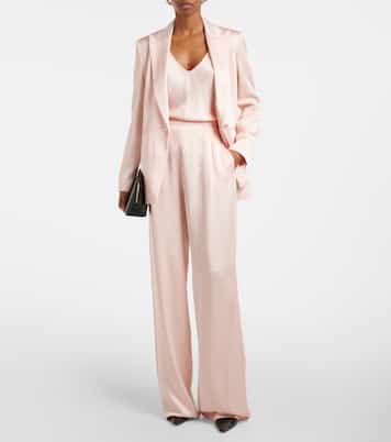 Pantaloni a gamba larga Ieti in raso | Max Mara