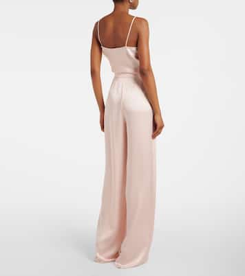 Pantaloni a gamba larga Ieti in raso | Max Mara