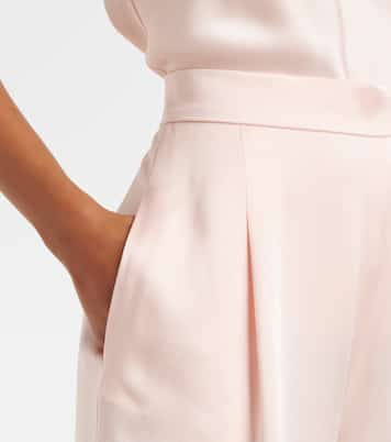 Pantaloni a gamba larga Ieti in raso | Max Mara