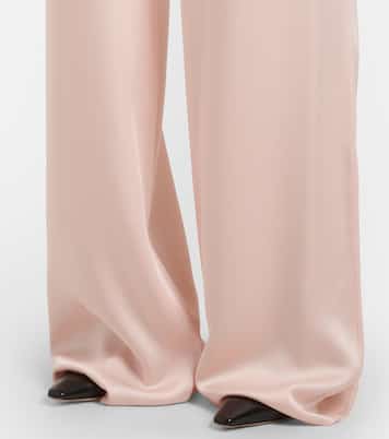Pantaloni a gamba larga Ieti in raso | Max Mara