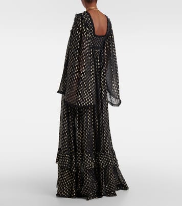 Robe longue en jacquard de soie mélangée | Chloé