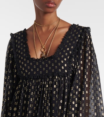 Robe longue en jacquard de soie mélangée | Chloé