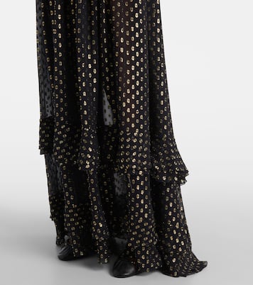 Robe longue en jacquard de soie mélangée | Chloé