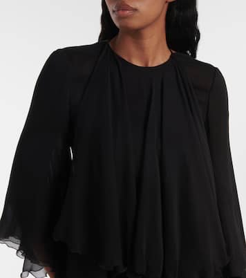 Combi-short en crêpe de soie | Saint Laurent