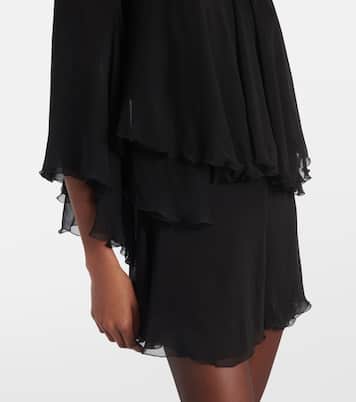 Combi-short en crêpe de soie | Saint Laurent