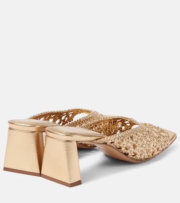 Mules Ernestina in pelle metallizzata | Souliers Martinez