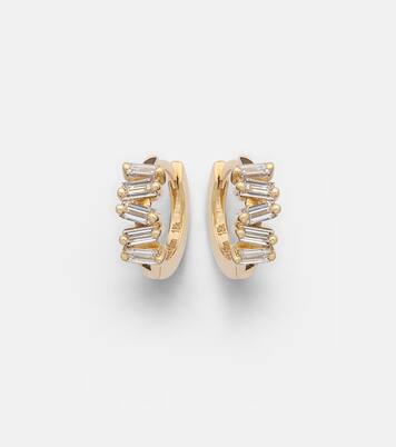Boucles d'oreilles Bold en or 18 ct et diamants | Suzanne Kalan