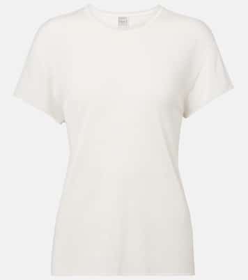 T-shirt in maglia di seta | Toteme