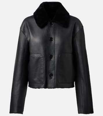 Reversible shearling and leather jacket | Joseph