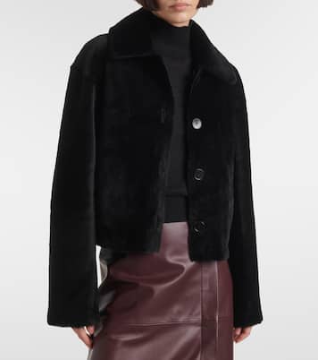 Reversible shearling and leather jacket | Joseph