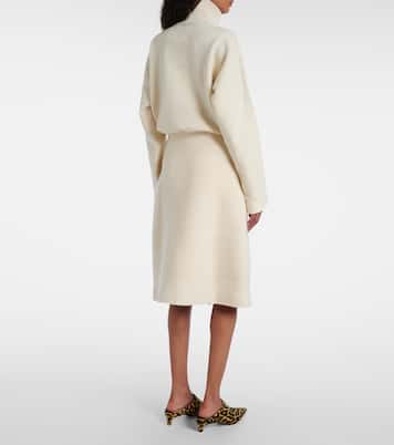 Wool-blend wrap skirt | Jil Sander