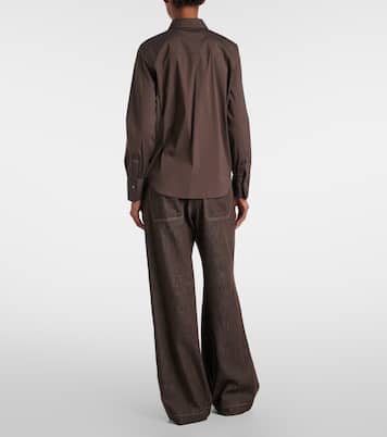 Monili cotton-blend poplin shirt | Brunello Cucinelli
