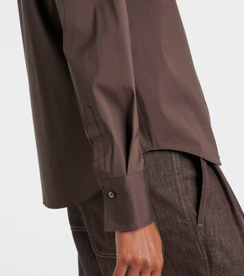 Monili cotton-blend poplin shirt | Brunello Cucinelli