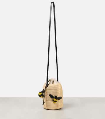 Paula's Ibiza - Borsa a tracolla Beehive in rafia | Loewe