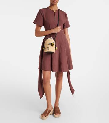 Paula's Ibiza - Borsa a tracolla Beehive in rafia | Loewe