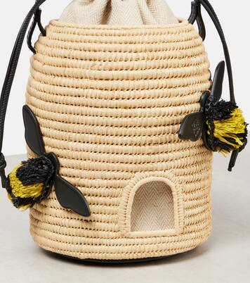Paula's Ibiza - Borsa a tracolla Beehive in rafia | Loewe