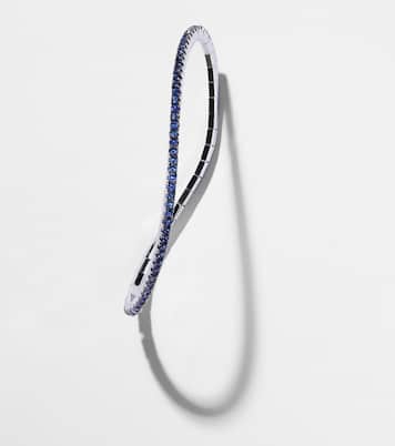 Bracciale tennis Stretchy in oro bianco 18 carati con zaffiri | Bucherer Fine Jewellery