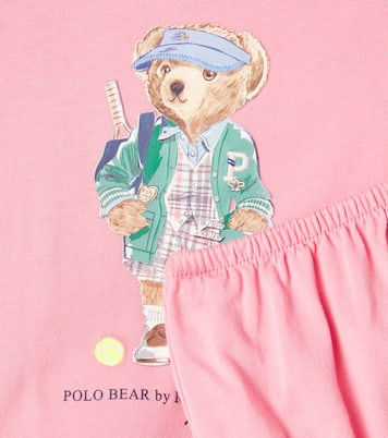Baby Polo Bear cotton dress and bloomers set | Polo Ralph Lauren Kids