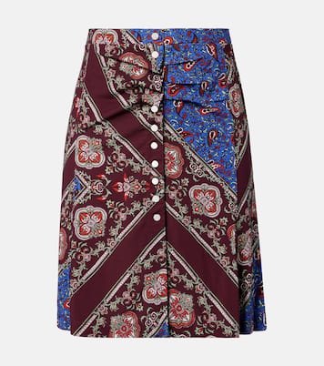 Jupe midi à motif cachemire | Rabanne