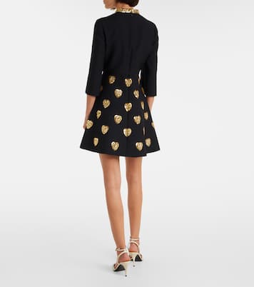 Crepe Couture embroidered minidress | Valentino