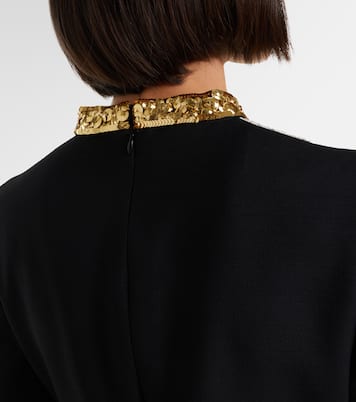 Crepe Couture embroidered minidress | Valentino