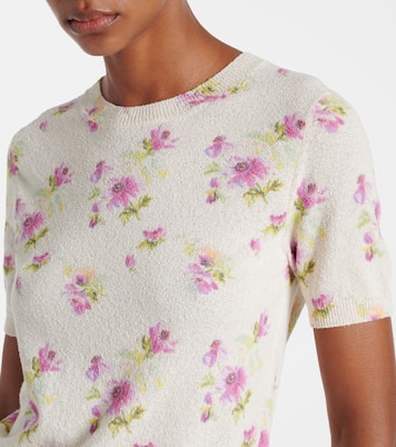 Floral cotton-blend sweater  | Loewe