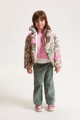 Chaqueta acolchada floral | Monnalisa