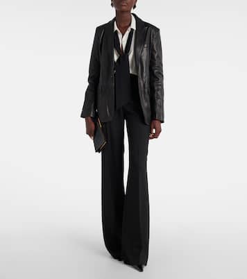 Hanford scarf-detail silk shirt | Nili Lotan