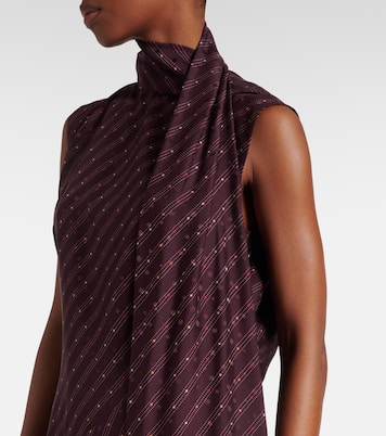 Dale asymmetric silk maxi dress  | Acne Studios