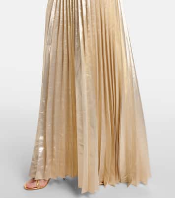 Robe longue en lamée | Self-Portrait