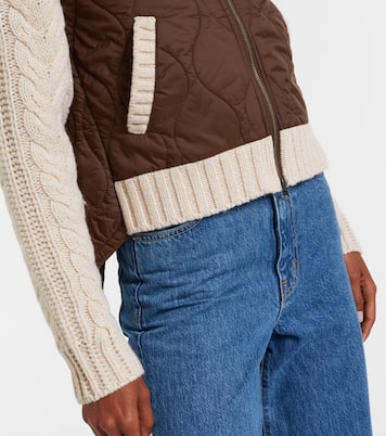 Patra quilted wool-trimmed jacket | Veronica Beard