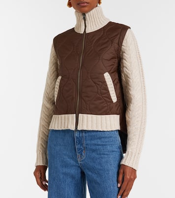 Patra quilted wool-trimmed jacket | Veronica Beard